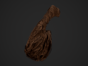 Facial Hair Cards Style 4 - Circle Beard Modelo 3D