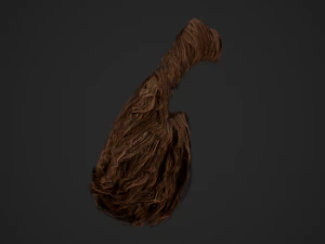 Facial Hair Cards Style 4 - Circle Beard 3D Model