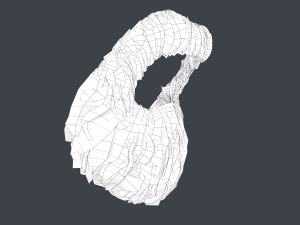 Facial Hair Cards Style 4 - Circle Beard Modelo 3D