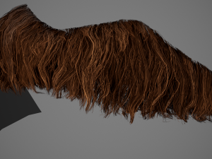 Facial Hair Cards Style 5 - Mustache 3D Модель