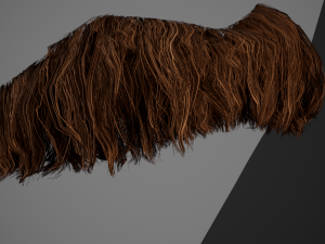Facial Hair Cards Style 5 - Mustache 3D Модель