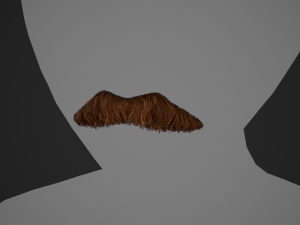 Facial Hair Cards Style 5 - Mustache 3D Модель