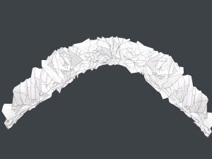 Facial Hair Cards Style 5 - Mustache 3D Модель