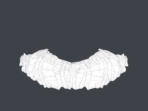 Facial Hair Cards Style 5 - Mustache 3D Модель