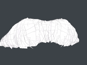 Facial Hair Cards Style 5 - Mustache 3D Модель