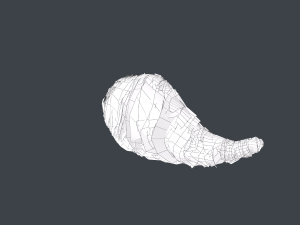 Facial Hair Cards Style 6 - Hungarian Mustache 3D Model