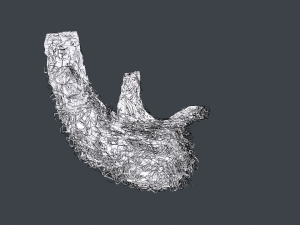 Facial Hair Cards Style 7 - Full Curly Beard Model 3D