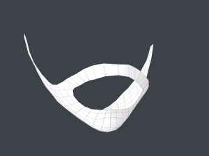 Facial Hair Cards Style 7 - Full Curly Beard Model 3D