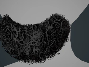 Carte per peli del viso Stile 9 - Barba con pizzetto riccio Modello 3D