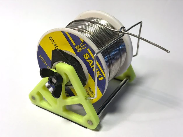 solder spool holder 3D Print Model .c4d .max .obj .3ds .fbx .stl .blend