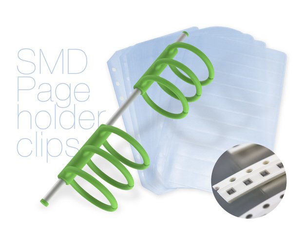 smd page holder clips 3D-Druckmodell .c4d .max .obj .3ds .fbx .stl .blend 