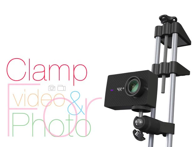 clamp for vertical use photo and video shooting 3D Print Model .c4d .max .obj .3ds .fbx .stl .blend