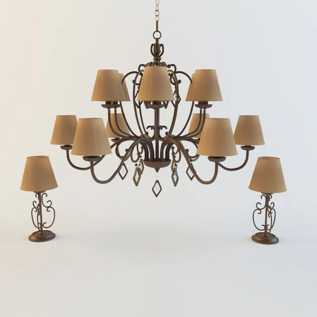 luce della lampada Modello 3D .c4d .max .obj .3ds .fbx .stl .blend 