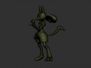 lucario pokemon 3D 프린트 모델