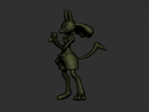 lucario pokemon 3D Print Model