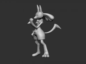 lucario pokemon 3D 프린트 모델
