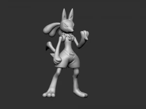 lucario pokemon 3D Print Model
