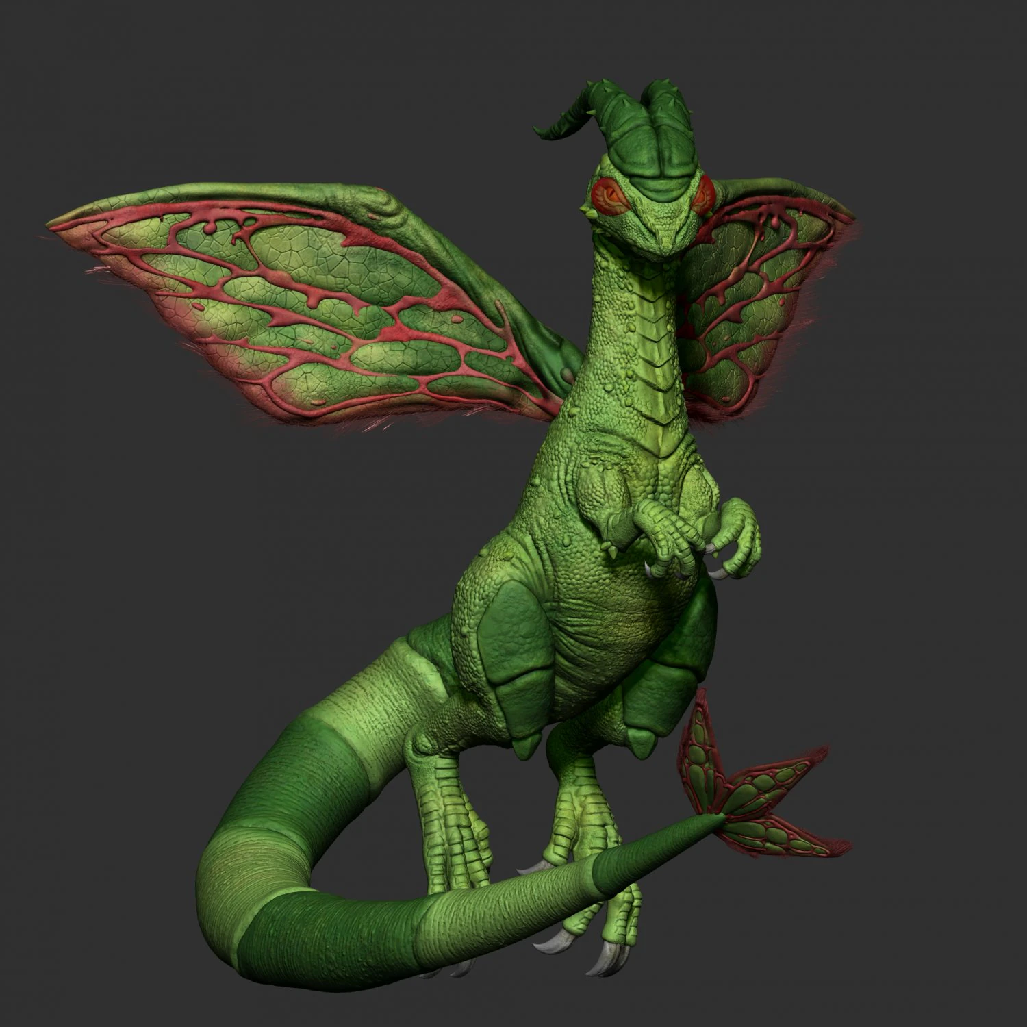 realistic flygon pokemon 3D Print Model .c4d .max .obj .3ds .fbx .stl .blend 