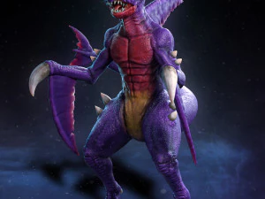 реалистичный покемон гарчомп 3D Принт Модель