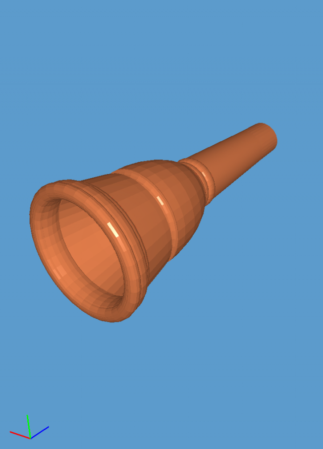 schaller 1-l trombone mouthpiece Modelo de Impressão 3D .c4d .max .obj .3ds .fbx .stl .blend 