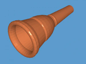 Schaller 1-L 长号吹嘴 3D 打印模型