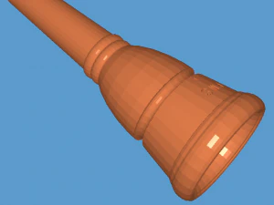 Schaller 1-S 长号吹嘴 3D 打印模型