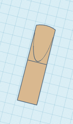 tenor saxophone reed 3D Baskı Modeli .c4d .max .obj .3ds .fbx .stl .blend