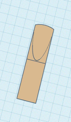 tenor saxophone reed 3D Print Model .c4d .max .obj .3ds .fbx .stl .blend