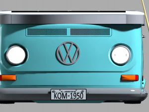 snooker table volkswagen kombi 3D Model