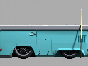 snooker table volkswagen kombi 3D Model