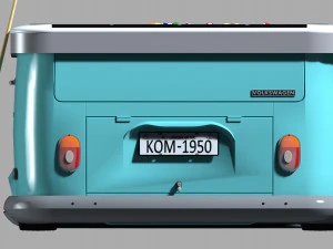 snooker table volkswagen kombi 3D Model