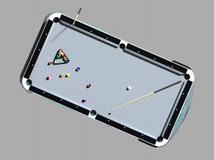 snooker table volkswagen kombi Modelo 3D