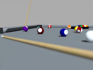 snooker table volkswagen kombi 3D Model