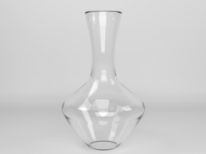 set of glasses and decanter Model 3D