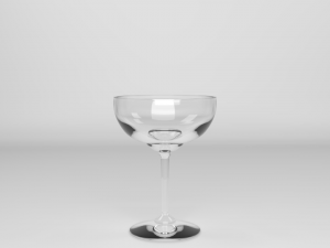 set of glasses and decanter Model 3D