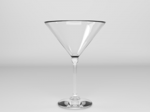 set of glasses and decanter Model 3D
