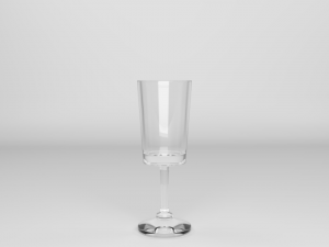 set of glasses and decanter Model 3D
