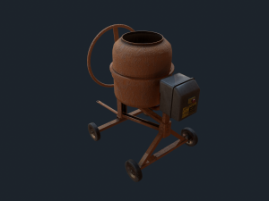 concrete mixer Modello 3D