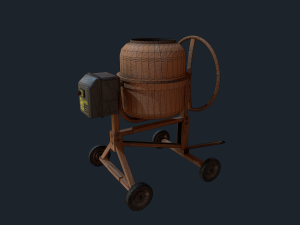 concrete mixer 3D मॉडल