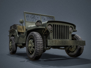 jeep willys Modello 3D