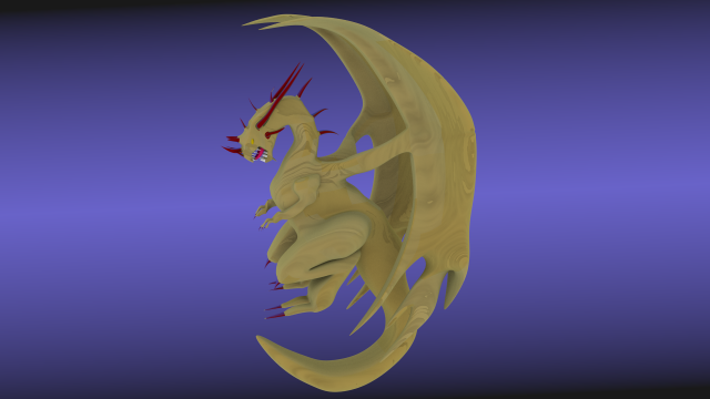 3d sand dragon fantasy 3D Модель .c4d .max .obj .3ds .fbx .stl .blend 