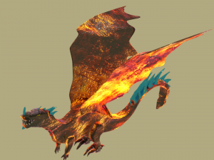 3d lava dragon 3D Model