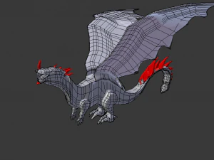 3d lava dragon 3D Model