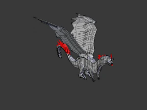 3d lava dragon 3D Model