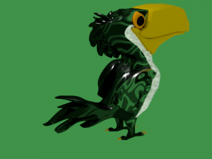 pelican cartoon 3d 3D Model