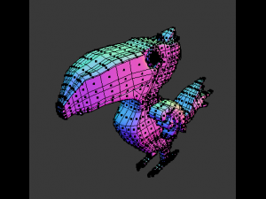 pelican cartoon 3d 3D Model