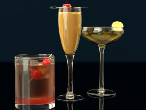 coquetéis Modelo 3D