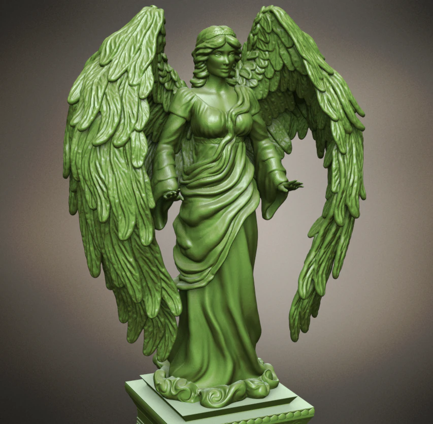 angel stl 3D Print Model .c4d .max .obj .3ds .fbx .stl .blend 