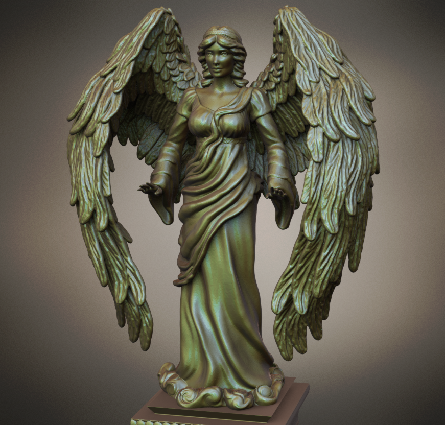 angel stl 3D Print Model in Figurines 3DExport