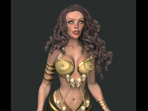 medusa gorgon high poly Model 3D